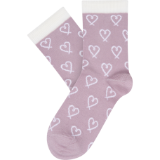 Thin wool socks &quot;Stylised hearts&quot;