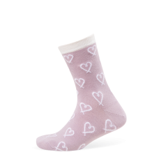 Thin wool socks "Stylised hearts"