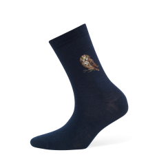 Thin wool socks "Wood Owl"